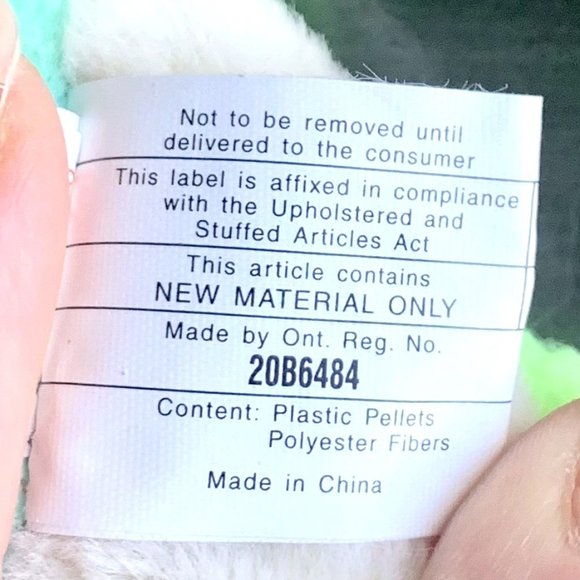 1997 4038 Iggy Iguana Incorrect Rainbow Tie-Dye Plush Ty Beanie Baby MWMT - Picture 12 of 12